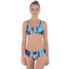 Astronaut Full Color Criss Cross Bikini Set by Vaneshart