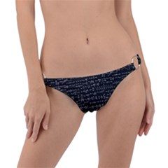 Math Equations Formulas Pattern Ring Detail Bikini Bottom by Vaneshart