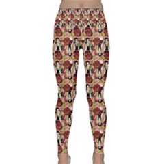 Swimmer 20s Pink Lightweight Velour Classic Yoga Leggings by snowwhitegirl