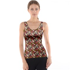Swimmer 20s Burgundy Tank Top by snowwhitegirl