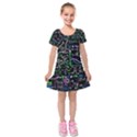 Math Linear Mathematics Education Circle Background Kids  Short Sleeve Velvet Dress View1