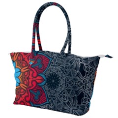 Abstract Decorative Background Ornament With Mosaic Elements Canvas Shoulder Bag by Vaneshart