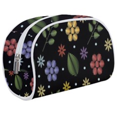 Embroidery Seamless Pattern With Flowers Makeup Case (medium) by Vaneshart
