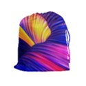 Abstract Antelope Pattern Background Drawstring Pouch (XL) View1