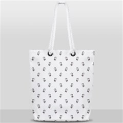 Children With Backpack Cartoon Drawing Print Pattern Full Print Rope Handle Tote (small) by dflcprintsclothing