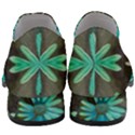 Blue Florals As A Ornate Contemplative Collage Women Slip On Heel Loafers View4