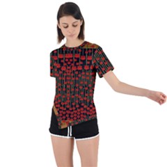 Summer  Flowers In A Floral Jungle Ornate Asymmetrical Short Sleeve Sports Tee by pepitasart