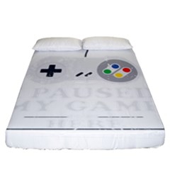 Ipaused2 Fitted Sheet (california King Size) by ChezDeesTees