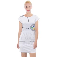 Ipaused2 Cap Sleeve Bodycon Dress by ChezDeesTees