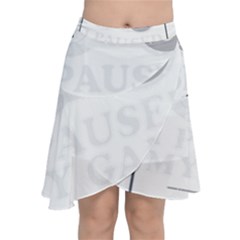 Ipaused2 Chiffon Wrap Front Skirt by ChezDeesTees