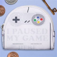 Ipaused2 Horseshoe Style Canvas Pouch by ChezDeesTees