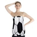 Soccer Lovers Gift Strapless Top View1