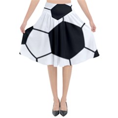 Soccer Lovers Gift Flared Midi Skirt by ChezDeesTees