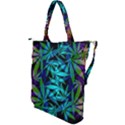 420 ganja pattern, weed leafs, marihujana in colors Shoulder Tote Bag View2