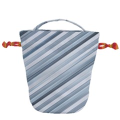 Modern Stripes Print Drawstring Bucket Bag by dflcprintsclothing