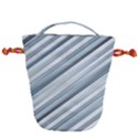 Modern Stripes Print Drawstring Bucket Bag View2