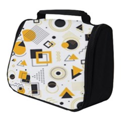 Flat-geometric-shapes-background Full Print Travel Pouch (small) by Vaneshart