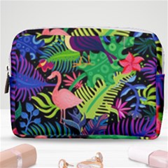 Tropical-exotic-colors-seamless-pattern Make Up Pouch (medium) by Vaneshart