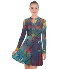 Flower Dna Long Sleeve Panel Dress by RobLilly
