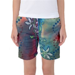Flower Dna Women s Basketball Shorts by RobLilly