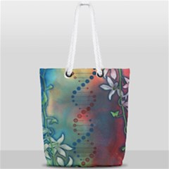 Flower Dna Full Print Rope Handle Tote (small) by RobLilly