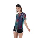 Flower Dna Asymmetrical Short Sleeve Sports Tee View2