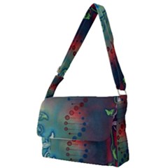 Flower Dna Full Print Messenger Bag (s) by RobLilly