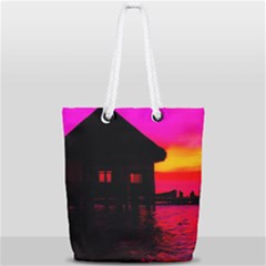 Ocean Dreaming Full Print Rope Handle Tote (small) by essentialimage
