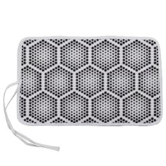 Halftone Tech Hexagons Seamless Pattern Pen Storage Case (s) by BangZart
