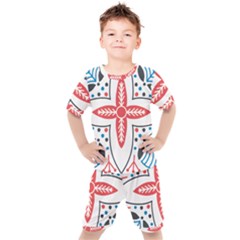 Motif Kids  Tee And Shorts Set by Sobalvarro
