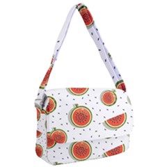 Seamless-background-pattern-with-watermelon-slices Courier Bag by BangZart