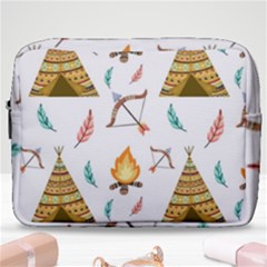 Cute Cartoon Native American Seamless Pattern Make Up Pouch (large) by BangZart