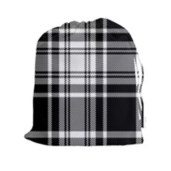 Pixel Background Design Modern Seamless Pattern Plaid Square Texture Fabric Tartan Scottish Textile Drawstring Pouch (2xl) by BangZart
