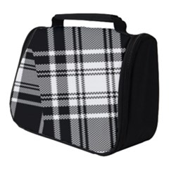 Pixel Background Design Modern Seamless Pattern Plaid Square Texture Fabric Tartan Scottish Textile Full Print Travel Pouch (small) by BangZart