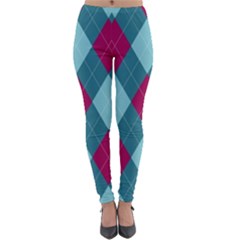 Argyle Pattern Seamless Fabric Texture Background Classic Argill Ornament Lightweight Velour Leggings by BangZart