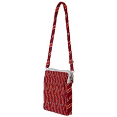 Chili Pattern Red Multi Function Travel Bag by BangZart