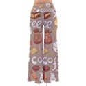 Vector seamless pattern with doodle coffee equipment So Vintage Palazzo Pants View2