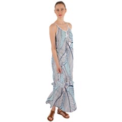 Tropical Flower Seamless Pattern Cami Maxi Ruffle Chiffon Dress by BangZart