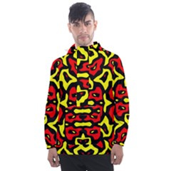 Rby-166 2 Men s Front Pocket Pullover Windbreaker by ArtworkByPatrick