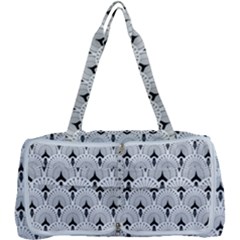 Black And White Art-deco Pattern Multi Function Bag by Dushan