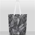 Black And White Rocky Texture Pattern Full Print Rope Handle Tote (Small) View1