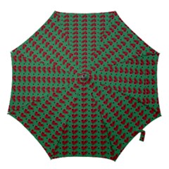 Evil Heart Graffiti Pattern Hook Handle Umbrellas (small) by DinzDas