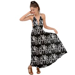 Mountain Bike - Mtb - Hardtail And Dirt Jump 2 Backless Maxi Beach Dress by DinzDas