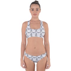 White And Nerdy - Computer Nerds And Geeks Cross Back Hipster Bikini Set by DinzDas
