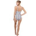 White And Nerdy - Computer Nerds And Geeks High Neck One Piece Swimsuit View2