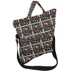 Bmx And Street Style - Urban Cycling Culture Fold Over Handle Tote Bag by DinzDas
