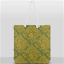 Abstract Flowers And Circle Full Print Rope Handle Tote (Large) View2