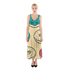 Donuts Sleeveless Maxi Dress by Sobalvarro