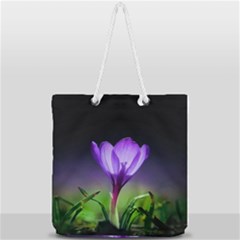 Floral Nature Full Print Rope Handle Tote (large) by Sparkle