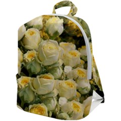 Yellow Roses Zip Up Backpack by Sparkle